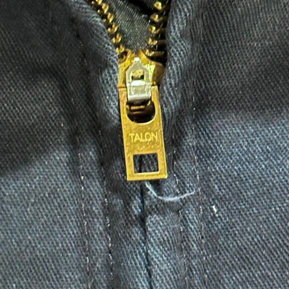 Vintage 80’s Red Kap Work Wear Navy Blue Mechanics Jacket - Picture 2 of 4